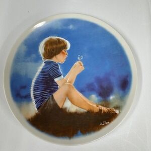 Viletta Fine‎ China Donald Zolan Erik and Dandelion Collector Plate 1978